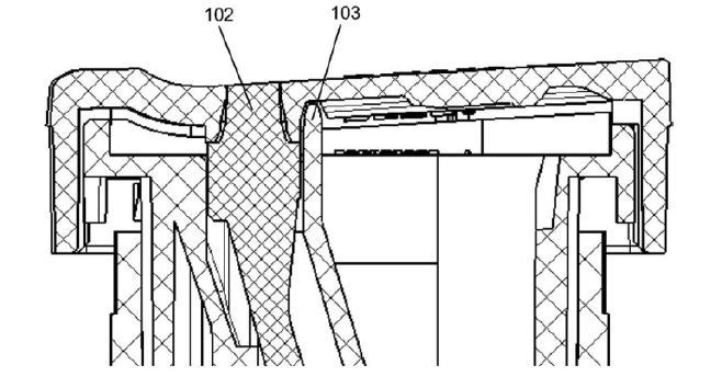 內(nèi)殼體隔離導(dǎo)光體示意圖防竄光開關(guān)單導(dǎo)光體防護(hù)圖
